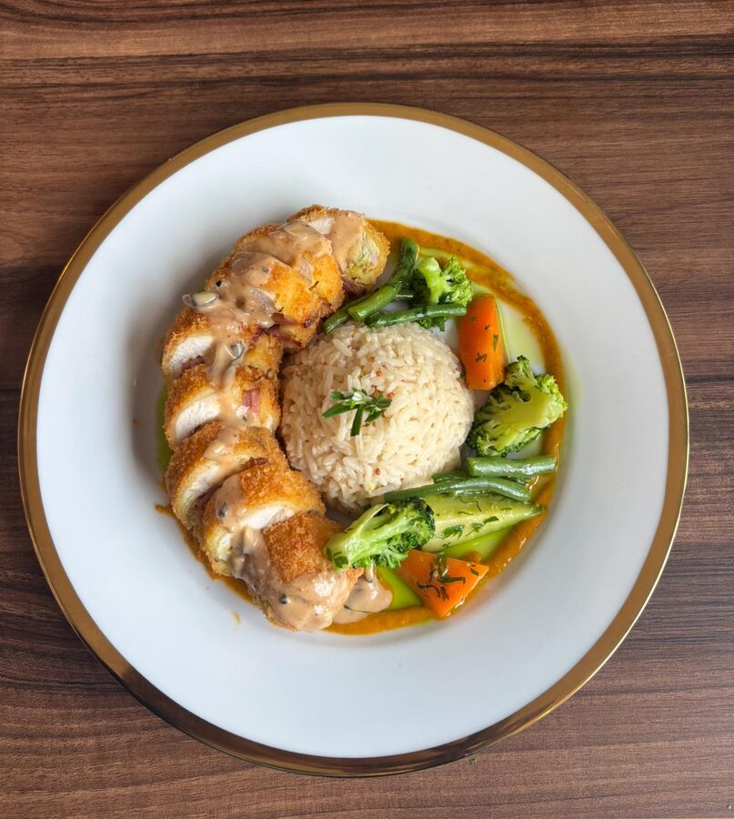 Cordon bleu riz légumes